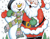 Santa Claus Dan Snowman