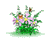 פרפר ופרחים 01