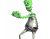 רוקד יצור ירוק
