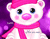 Симпатичний рожевий плюшевий ведмідь 01