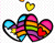 Colorful Flying Heart