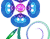 Mėlyna Rožinė gėlė