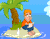man in an island