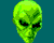 zelený mimozemšťan