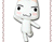 کارتون گربه ناز سفید