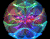 Sphères flottantes colorées