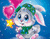 Cute Bunny ja õhupallide