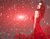 Красива жінка в червоній сукні