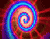 Farebné Swirl Modrá