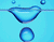 Modrej vody bubliny