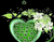 Зелений Сяючі серця