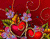 Žėrintis raudonas širdis 01