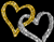 Yellow And Gray Heart