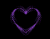 Purple Heart Glowing