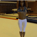 Girl Doing Gymnastics
