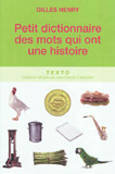 waptrick.com Petit Dictionnaire Des Mots Qui Ont Une Histoire