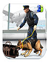 Police Dog Airport Crime City