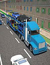 Car Transport 3D Trailer Truck