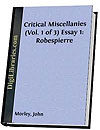 Critical Miscellanies Vol I
