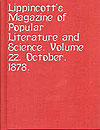Lippincotts Magazine of Popular Literature 1878