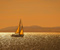 Boat On The Sea And Sunset