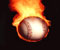 baseball v ogenj