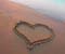 Love Heart On Beach