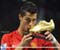 Cristiano Ronaldo Kiss Golden Color Shoes