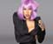 Lady Gaga Purple Hair