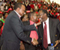 Mutaba Musimi Shakes Hand With Uhuru