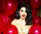 Selena Gomez With Red Balloons