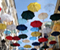 Ombrelli colorati Città di strada