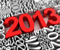 3D Creative Red 2013 New Year