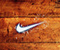 Wooden Nike Logo