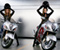 بیانسه و جنیفر لوپز با موتور سیکلت ورزشی