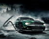 Mustang With Chain