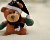 Christmas Teddy In The Snow